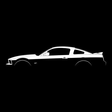 Mustang Gt Logo, Mustang Silhouette, 05 Mustang, Mustang Tattoo, Mustang California Special, 2005 Mustang, Mustang Art, Black And White Silhouette, Mustang Logo