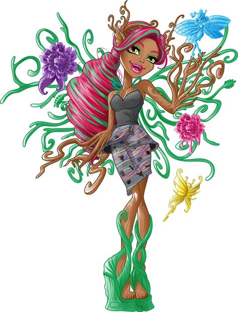 Monster High Garden Ghouls, Treesa Thornwillow Monster High, Mh Characters, Monster High Wiki, High Garden, Monster High Cosplay, Monster High School, Plant Monster, Arte Monster High