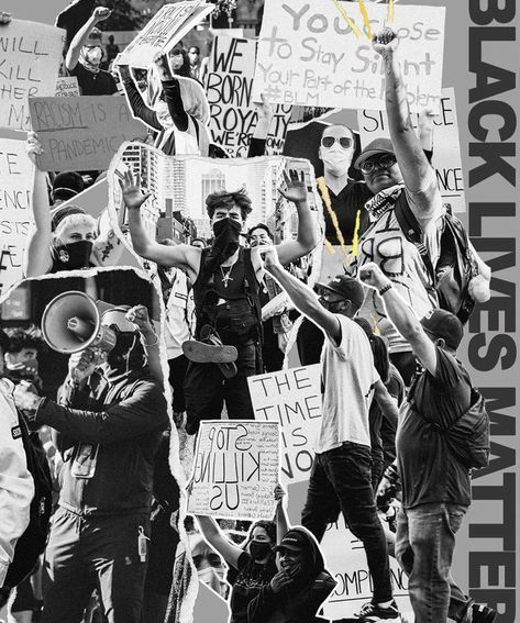 Black Lives Matter Collage, Liberation Art, Black Lives Matter Poster, Feminism Art, Protest Art, Text Logo Design, Collage Art Projects, Painting Competition, Collage Background