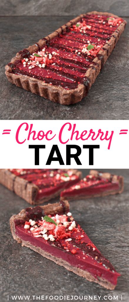 Cherry Curd, Chocolate Cherry Tart, Tart Cherries Recipes, Easy Tart Recipes, Foodie Lover, Tart Crust, Curd Filling, Cherry Chocolate, Berry Dessert