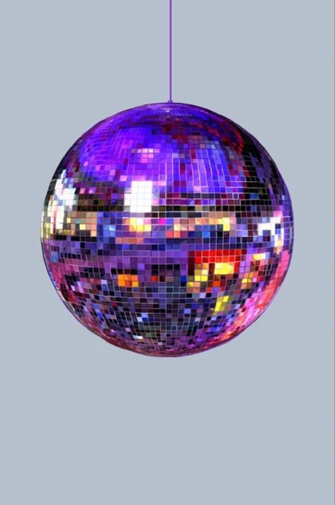 Disco Ball Reference Photo, Disco Ball Asthetics, Disco Ball Reference, Disco Ball Colorful, Disco Ball Photography, Colored Disco Ball, Disco Ball Canvas, Art Disco, Frameless Mirror