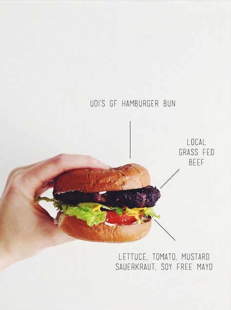 summer harms: anatomy of a good-for-you burger Food Anatomy, Gf Buns, Pizza Shoot, How To Make Tortillas, Healthy Burger, Health Post, Gluten And Dairy Free, Dessert Dishes, Good Burger