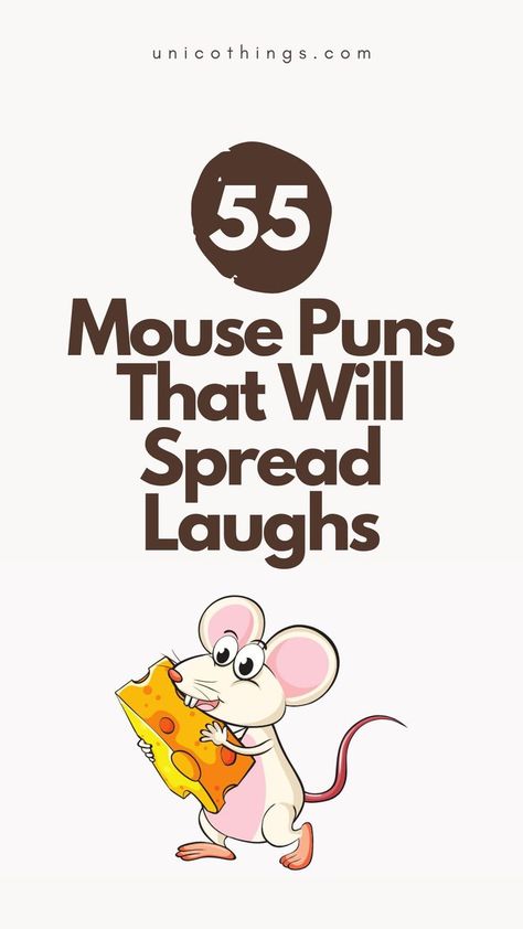 Get ready to squeak with laughter with these funny mouse puns that will make you do the 'mouse shuffle' of joy. Witty Comebacks, Double Entendre, Funny Mouse, Smile On, Funny Puns, Brighten Your Day, A Smile, Puns, Get Ready