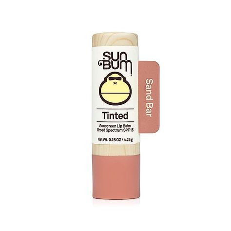 Sun Bum Tinted Lip Balm Sand Bar | SPF 15 | UVA / UVB Broad Spectrum Protection | Sensitive Skin Safe | Paraben Free | Ozybenzone Free | 0.15 Oz Tinted Sunscreen, Lip Balm Collection, Tinted Spf, Sun Bum, Tinted Lip Balm, 38mm Apple Watch Band, Hairdo For Long Hair, Spf 15, Summer Makeup