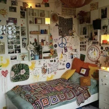 Hippie Bedroom, Hippy Room, Indie Room, Aesthetic Rooms, Pretty Room, Dreamy Room, Room Inspiration Bedroom, Room Ideas Bedroom, Aesthetic Bedroom