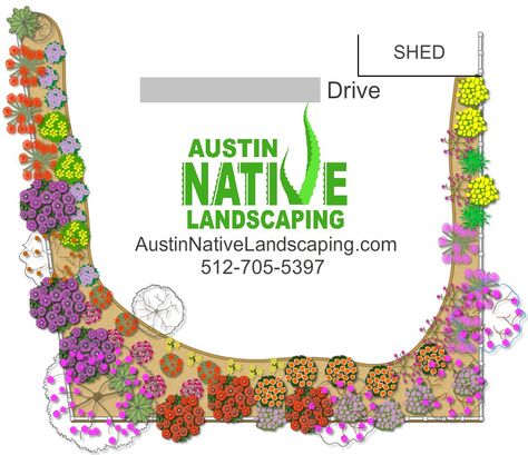 Here is a design for a back yard that was recently commissioned from us. Central Texas Xeriscape Landscape Design, Central Texas Native Landscaping, Austin Gardenscapes, Southeast Texas Landscaping, Austin Texas Landscaping Ideas, Central Texas Landscape Ideas, Texas Native Landscaping Front Yards, Xeroscaping Backyard Texas, Central Texas Native Plants Landscaping