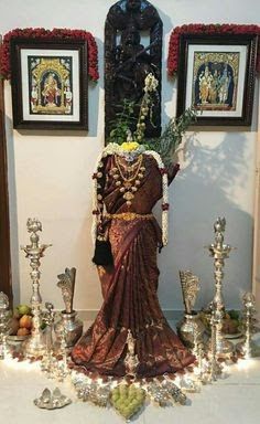 Tulsi Vivah Decoration, Varalakshmi Vratham Decoration, Vratham Decoration, Tulasi Vivah, Types Of Grains, Rice Lemon, Tulsi Vivah, Mango Leaves, Varalakshmi Vratham