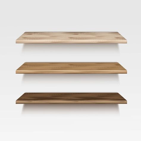 Empty wooden wood shelf shelves on wall... | Premium Vector #Freepik #vector #rack #shelf #empty-shelf #empty-shelves Shelves On Wall, Wine Shop Interior, Wooden Shelf Design, Shelf Designs, Supermarket Display, Wooden Cupboard, Supermarket Shelves, Brick Wall Background, Plastic Shelves