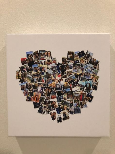 Heart Collage Birthday Gifts For Boyfriend Cardstock Papers, Collage Photo Gifts, Collage Picture Gifts, Cute One Year Gifts Boyfriends Box, Art Pieces For Boyfriend, List Of Christmas Presents For My Girlfriend, Photo Collage Gift Boyfriend, Picture And Candy Box Gifts For Boyfriend