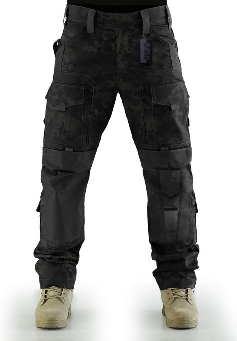 Paintball Clothing, Mens Tactical Pants, Combat Pants, Multicam Black, Fabric Pants, Combat Trousers, Army Camo, Military Combat, Tactical Clothing