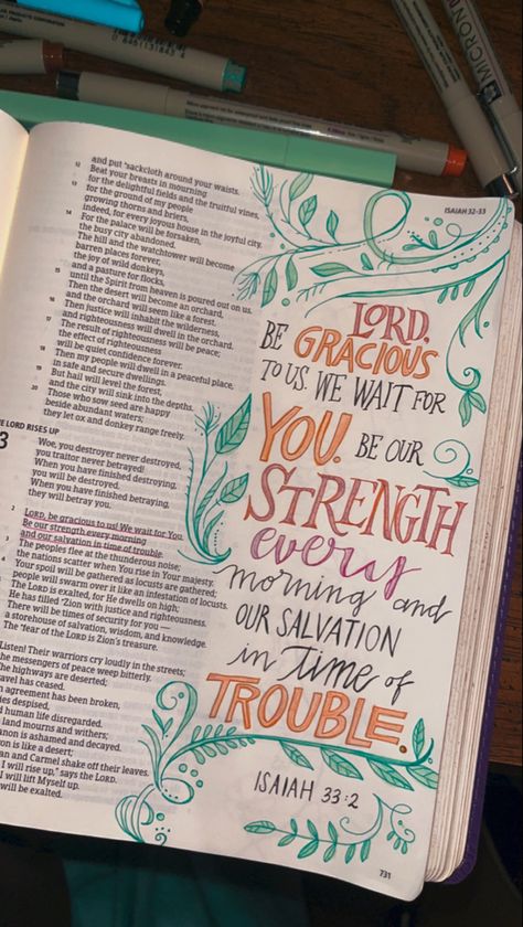 Bible Wrecking, Isaiah 33, Bible Doodles, Isaiah 60 22, Inspire Bible, Isaiah 40 31, Inspire Bible Journaling, Study Scripture, Study Inspo