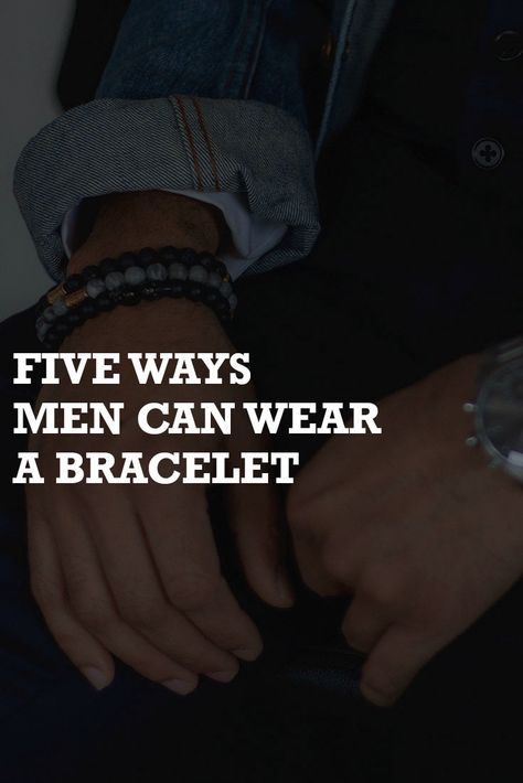 Men Wearing Bracelets, Bracelets For Guys, Bracelet Styling, Beaded Bracelets For Men, Mens Bracelet Fashion, Neutral Jewelry, Basic Bracelet, Bracelets Men, Menswear Accessories