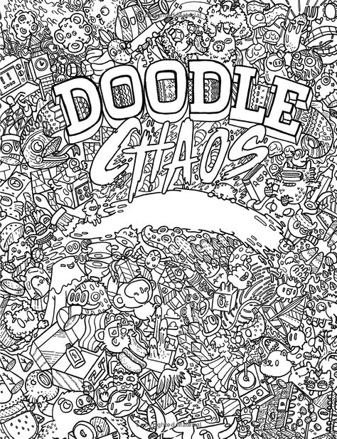 Amazon.com: Doodle Chaos: Zifflin's Coloring Book (Volume 3) (9781523834778): Zifflin, Irvin Ranada: Books Pokemon Coloring Sheets, Free Adult Coloring Printables, Doodle Monster, Coloring Printables, Adult Colouring Printables, Doodle Inspiration, Pokemon Coloring, Doodle Coloring, Mural Wall