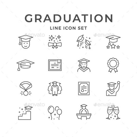 University Tattoo Ideas, Graduation Symbols, Graduation Doodles, University Tattoo, Diploma Drawing, Graduation Tattoo, School Symbols, Degree Hat, Teacher Symbol