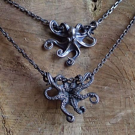 Octopus Jewelry, Silver Casting, Octopus Necklace, Catty Noir, Jewelry Artist, Belt Jewelry, Dope Jewelry, Funky Jewelry, Stirling