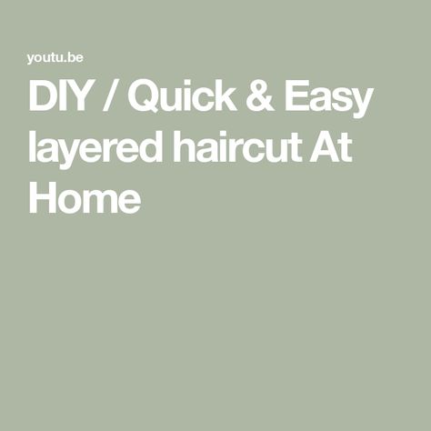 DIY  / Quick & Easy layered haircut At Home Layered Haircut At Home, Diy Bob Haircut At Home, Diy Layered Haircut, Layered Haircut Tutorial, Haircut At Home, Haircut Tutorial, Shorts Diy, Diy Butterfly, Layered Haircut