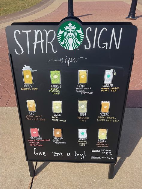 Zodiac Signs Starbucks, Salted Caramel White Mocha, White Mocha Cold Brew, Chai Frappuccino, Starbucks Drink Menu, Starbucks Secret Menu Recipes, Virgo Scorpio, Starbucks Drinks Diy, Secret Starbucks Recipes