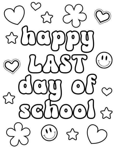 End Of Year Coloring Pages, Last Day Of Preschool Coloring Page, Schools Out Coloring Pages, Field Day Coloring Sheet, End Of School Coloring Pages, End Of School Year Coloring Pages Free, End Of Year Coloring Sheets Free, Glow Day Coloring Sheet, Last Day Of School Coloring Pages Free