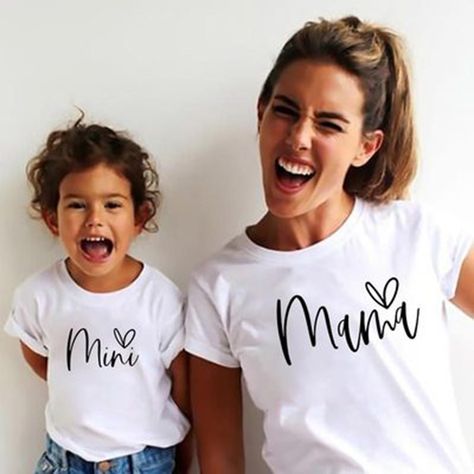 Mother Daughter Shirts, Baby Mommy, Mommy And Me Shirt, Daughters Shirt, Mom Baby, Mommy And Me Outfits, Summer Family, Matching Family Outfits, Mariah Carey