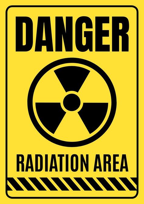 Danger Symbol, No More Radiation Celebration, Radiation Sign Symbols, Radiation Sign, Radiation Pollution, Urdu Words With Meaning, Nuclear Radiation Protection, Biology Poster, Nuclear Reactor