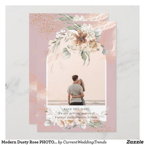 Flowers Sage Green, Blue Pampas, Watercolor Pampas, Boho Wedding Invitation Template, Magnolia Colors, Budget Wedding Invitations, Rose Wedding Invitations, Dusty Rose Wedding, Leaf Illustration