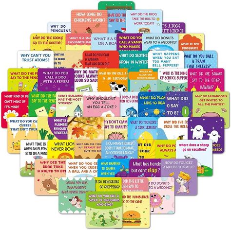 Lunch Box Jokes for Kids, 60 Pcs Cute Fun Motivational and Encouragement Note Cards Joke Cards for Kindergarten Kids Lunch for Girls, Boys, School Lunchbox Lunch Box Cards, Lunchbox Cards, Lunchbox Notes For Kids, Encouragement Notes, Lunchbox Jokes, Lunchbox Notes, Lunch Notes, Funny Jokes For Kids, Positive Affirmation Cards