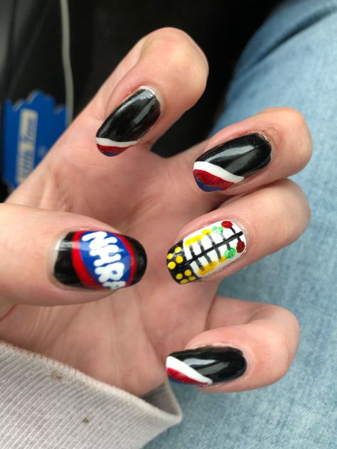 Drag Racing Nails, Nails With Jewels, Racing Nails, Acrylic Nail Designs, Drag Racing, Pretty Nails, Acrylic Nails, Nail Designs, My Style