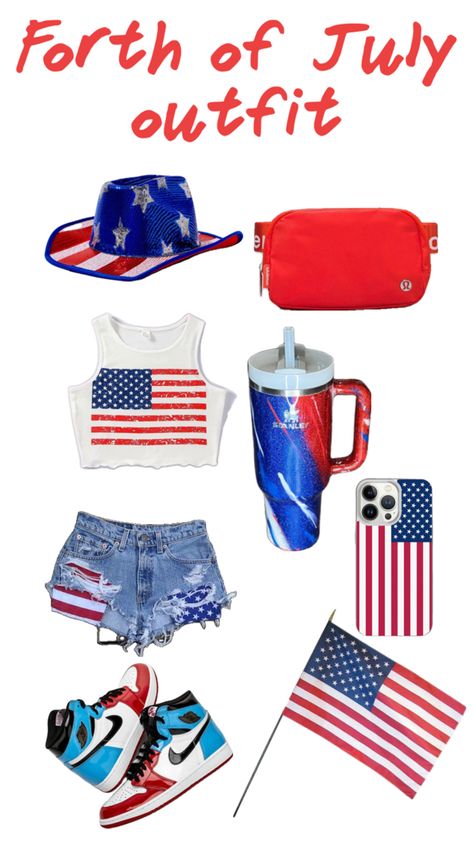 Wear this on 4th of July! 4th Outfits, Fourth Of July Outfits, Fourth Of July Outfit, July Outfits, Forth Of July, 4th Of July Outfits, Fourth Of July, 4th Of July, How To Wear