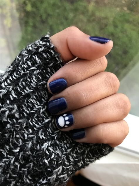 Penn State Nails Penn State Football Nails, Penn State Tailgate Ideas, Penn State Nails Designs, Penn State Nails, Penn State Clothes, Nails Football, Sports Nails, We Are Penn State, Football Nails