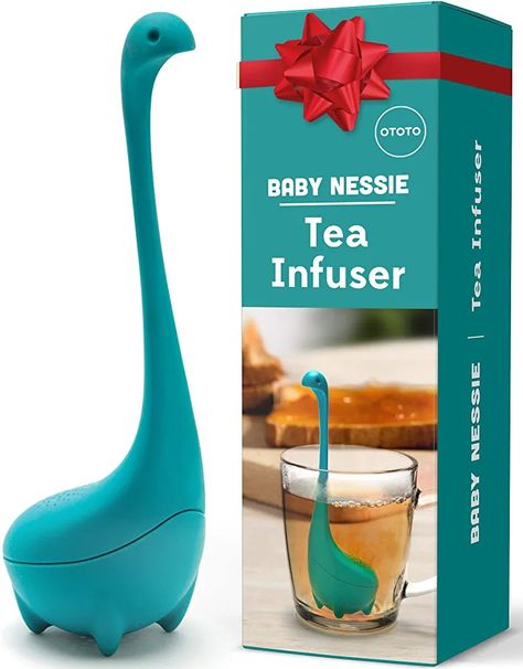 Loose tea infuser. Super cute keeps your hands clean. Funny Kitchen Gadgets, Lake Monster, Tea Diffuser, Tea Forte, Lake Monsters, Quirky Kitchen, Tea Gift Sets, Tea Filter, Loch Ness