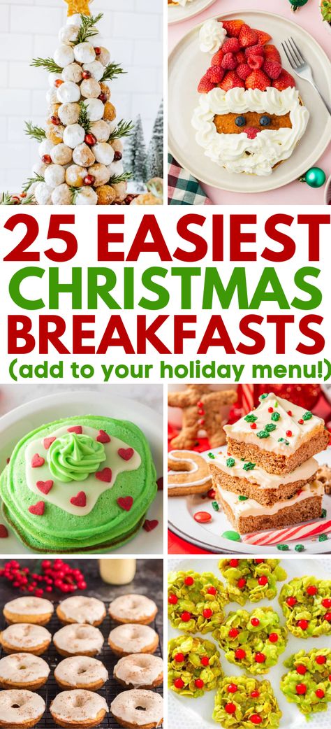 Christmas Breakfast Ideas – If you’re looking for the perfect Christmas morning breakfast idea, here are 23 best holiday breakfast recipes sure to put smiles on your friends and family faces! Christmas Morning Pancakes, Christmas Pancakes For Kids, Christmas Breakfast Drinks, Christmas Breakfast Recipes Easy, Waffles Christmas, Holiday Breakfast Recipes, Pancakes Christmas, Breakfast Recipes For Kids, Christmas Brunch Party