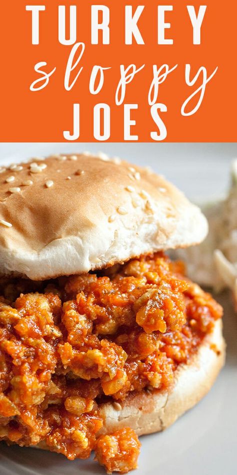 These Turkey Sloppy Joes are family-tested and kid-approved, plus lean ground turkey is a great healthy option for weeknight dinners. Embrace the mess and your kids will, too! #sloppyjoes #turkey #simplyrecipes Turkey Sloppy Joes Recipe, Ground Turkey Sloppy Joes, Ground Turkey Recipes Easy, Turkey Sloppy Joes, Ground Turkey Recipes Healthy, Turkey Meat Recipes, Cookies Gluten Free, Sloppy Joes Recipe, Turkey Meat