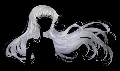 Long Flowing Hair Drawing Reference, Anime Hair Flowing In The Wind, Long Flowing Hair Reference, How To Draw Flowing Hair, Hair Flow Reference, Windswept Hair Drawing, How To Draw Flowy Hair, Anime Hair Flowing, Flowing Hair Drawing Reference