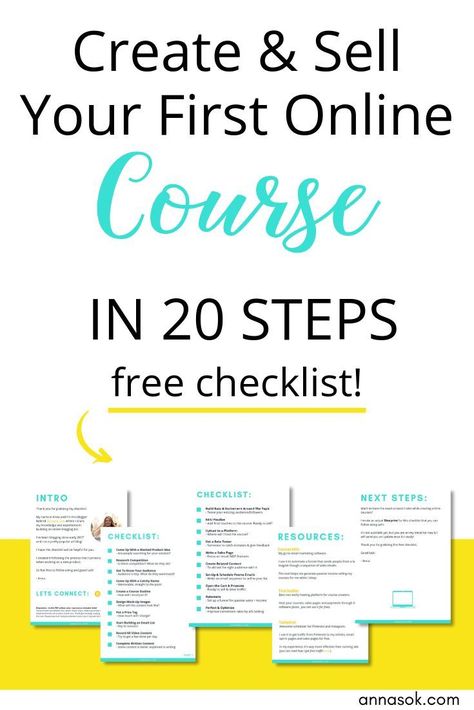 How to create online courses and make money: the 20 step process to launch a product online!   Learn how to sell online courses with me by grabbing the free checklist that I use! Course Creation Checklist, Online Courses Free, Income Sources, Course Design, Tutoring Business, Digital Course, Course Creation, Online Course Creation, Preschool Projects