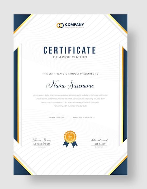 Vector abstract diploma certificate of a... | Premium Vector #Freepik #vector #certificate #certificate-completion #graduation-certificate #certificate-frame Certificate Completion, Completion Certificate, Course Completion Certificate, Graduation Certificate, Diploma Certificate, Certificate Of Appreciation, Certificate Of Completion, Certificate Design, Premium Vector