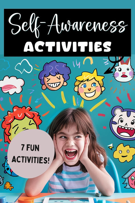 Self-awareness for kids means understanding who you are. It's the first of the five core domains of social-emotional learning (SEL). This comes first because it's crucial for teaching kids and teens important SEL skills. For young people to effectively navigate their emotions and interactions, they need to start with a strong sense of self. Pre K Sel Activities, Social Emotional Learning Activities Fun, Self Advocacy Activities For Kids, Sel Kindergarten Activities, Self Awareness Activities For Kids, Sel Activities For Kindergarten, Sel Kindergarten, Social And Emotional Learning Activities, Social Awareness Activities