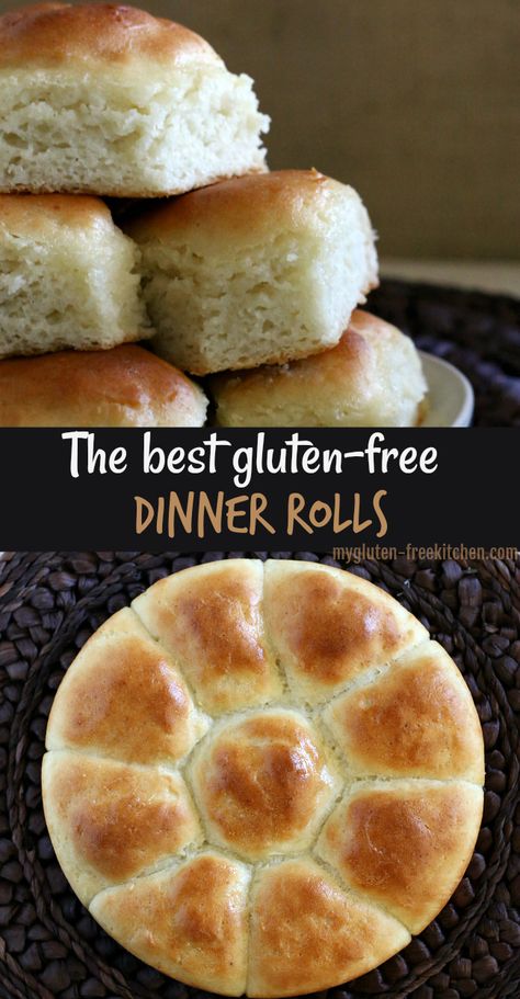 Gluten Free Dinner Rolls, Gluten Free Buns, Gluten Free Thanksgiving, Full Recipes, Gluten Free Recipes Bread, Gluten Free Dairy Free Recipes, Dinner Easy, Gluten Free Eating, Gluten Free Dinner