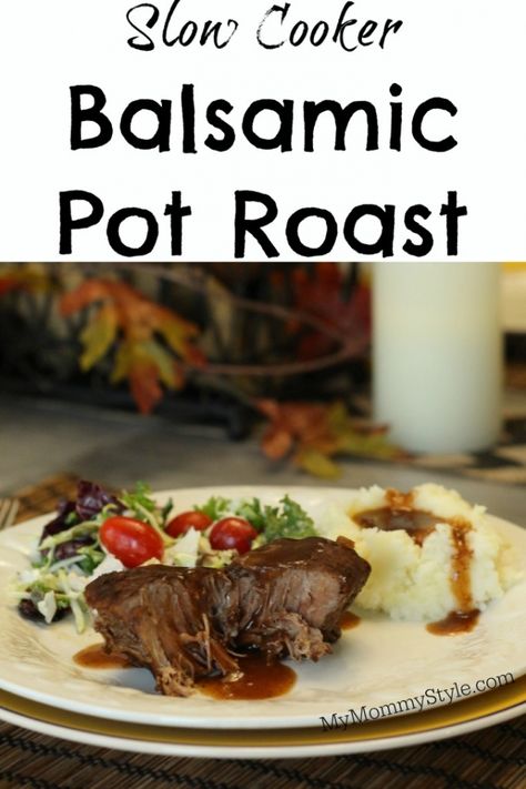 Slow cooker balsamic pot roast, post roast, roast, six sisters stuff, my mommy style, roast, the best roast recipe Best Roast Recipe, Balsamic Pot Roast, Pot Roast Recipe, Christmas Cookbook, Six Sisters Stuff, Six Sisters, Good Roasts, Book Giveaway, Beef Casserole Recipes