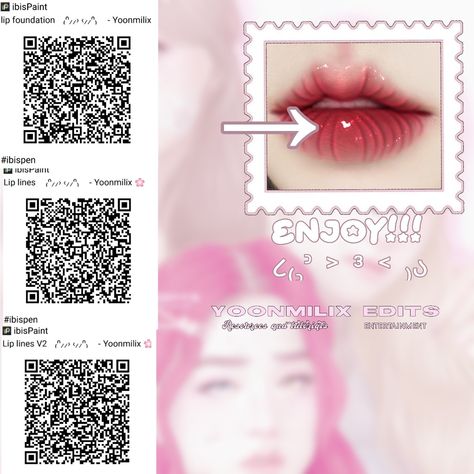 Dar créditos 🌸 Pinceles de labios 2! Smudge Edit, Ibispaint Brush, Brush Codes, Ibis Brushes, Digital Brushes, Ipad Hacks, All Korean Drama, Paint Code, Digital Painting Tutorials