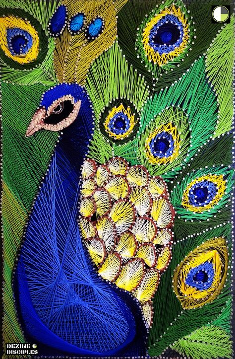 #stringart #threadart #peacock #nailart#stringart #string #stringartist #thread #threadwork #threadart #threadpainting #threadartist #diy #diyart #diycrafts #craft #peacock #artandcraft #artanddesign #dezinedisciples #dezine_disciples Thread Art Diy, Feather String Art, Handmade Leather Jewelry, String Crafts, String Art Patterns, String Art Diy, Thread Art, Thread Painting, Hand Embroidery Art