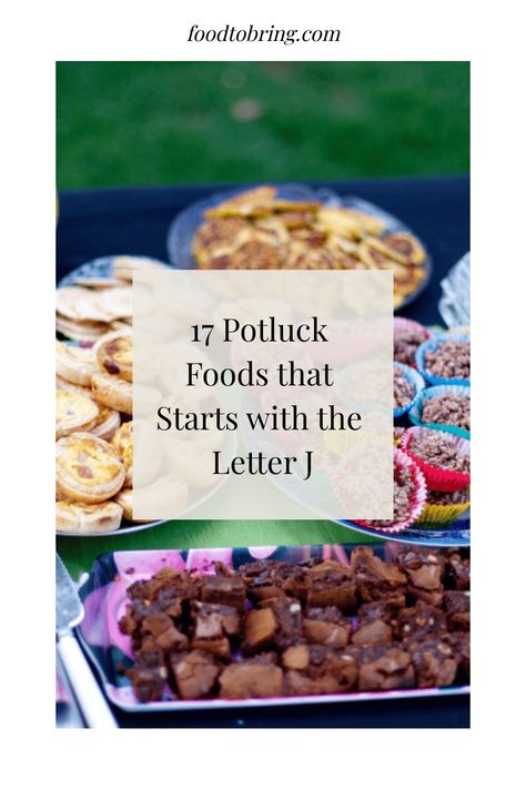 17 Potluck Foods that Starts with the Letter J Alphabet Party, Protein Rich Snacks, The Letter J, Jam Tarts, Seafood Platter, Jumbo Shrimp, Potluck Dishes, Spicy Dishes, Party Dishes