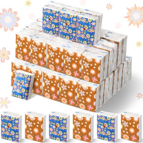 Amazon.com: 50 Pack Mini Tissue Packs Bulk 3 Ply Spring Floral Travel Tissues Packs Facial Tissues Individual Tissue Packs Small Tissue Travel Size Bulk for Wedding Holiday Party 7 Sheets Each Pack (Double Print) : Health & Household Travel Tissues, Tissue Pack, Facial Tissues, Grocery Shop, Holiday Wedding, Grocery Shopping, Travel Size, Spring Floral, Tissue Paper