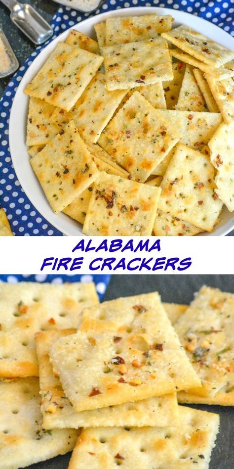 Alabama Fire Crackers, Fingerfood Recipes, Crackers Homemade, Spicy Crackers, Seasoned Crackers, Fire Crackers, Snack Crackers, Snack Mix Recipes, Cracker Snacks