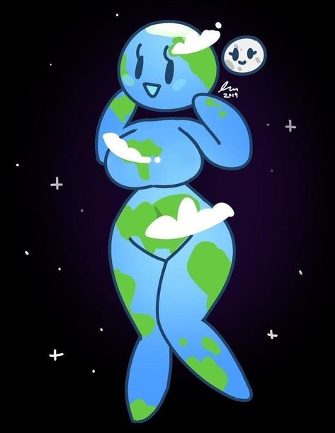 Earth Chan, Cartoon Crazy, Body Base Drawing, Dessin Adorable, Cute Little Drawings, Know Your Meme, Drawing Base, Drawing Reference Poses, Cartoon Art Styles