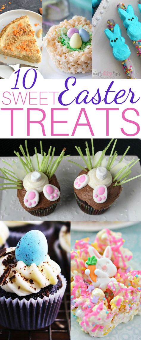 10 Easter Bunny Approved Treats & Sweets Bunny Desserts For Easter, Easter Desserts Pretzel, Best Easter Desserts, Easter Desserts With M&ms, Easter Pretzels With M&ms, Easter Desserts With Cadbury Mini Eggs, Bunny Bread, Gluten Free Halloween, Marshmallow Bars