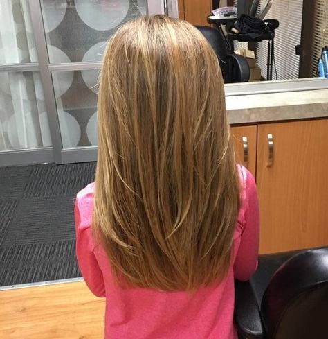 Long Layered Hairstyle For Little Girls Girls Haircuts With Layers, Kids Girl Haircuts, Cool Haircuts For Girls, Braided Updos, Rocker Girl, Cute Haircuts, Girl Haircut, Long Layered Haircuts, Kids Hair Cuts