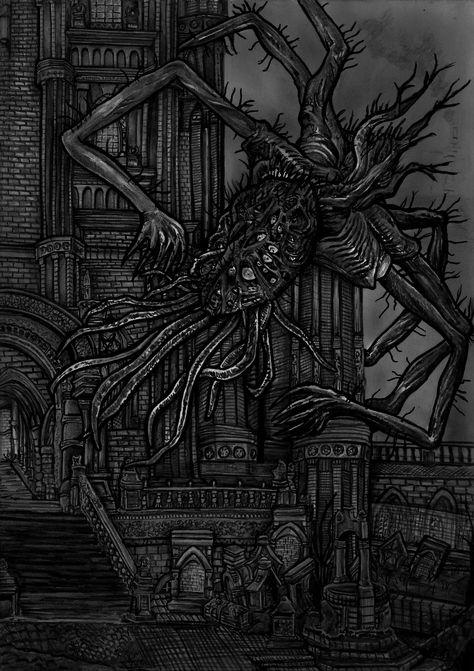 My drawing of amygdala from the game bloodborne. #art #drawing #artist #bloodborne #lovecraft #lovecraftian #hplovecraft #cthulhu #game Amygdala Drawing, Bloodborne Drawing, World On Fire Art, Bloodborne Amygdala, Amygdala Bloodborne, Lovecraftian Horror Art, Bloodborne Painting, Bloodborne Beast Art, Bloodborne Pthumerian