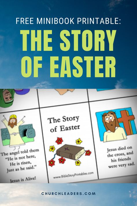 Easter Story Printable: This is a Bible story minibook for retelling the Easter Story. This is based on Matthew 28, and tells the basic story of Jesus's resurrection. #easterstory #thestoryofeaster #easter #resurrection Resurrection Story For Preschoolers, Story Of Jesus Resurrection For Kids, Easter Story For Toddlers, The Easter Story For Kids, The Easter Story Printable, Easter Story Wheel Printable Free, Easter Story For Preschoolers, Story For Preschoolers, Christian Easter Printables