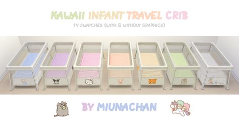 Sims 4 Infant Crib, Sims 4 Infant, Infant Crib, Travel Crib, Sims 4 Cc Finds, Sims Mods, Sims 4 Custom Content, Maxis Match, Traveling With Baby