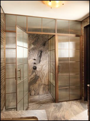 Leaded Glass Shower Door, Gold Grid Shower Door, Privacy Glass Shower Doors Walk In, Mirrored Shower Door, Mirror Shower Doors, Adding Glass Shower Door, Floor To Ceiling Shower Doors, Unique Shower Doors Ideas, Alternative To Glass Shower Doors